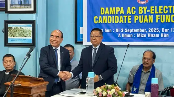 Mizo National Front (MNF) R Lalthangliana wins Dampa Bypoll.