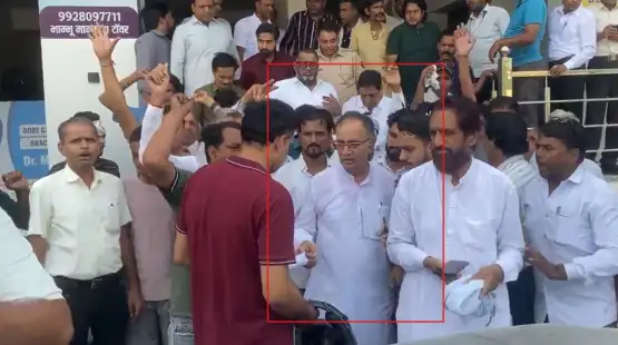 Congress' Bikaner unit chief Madan Gopal Meghwal was