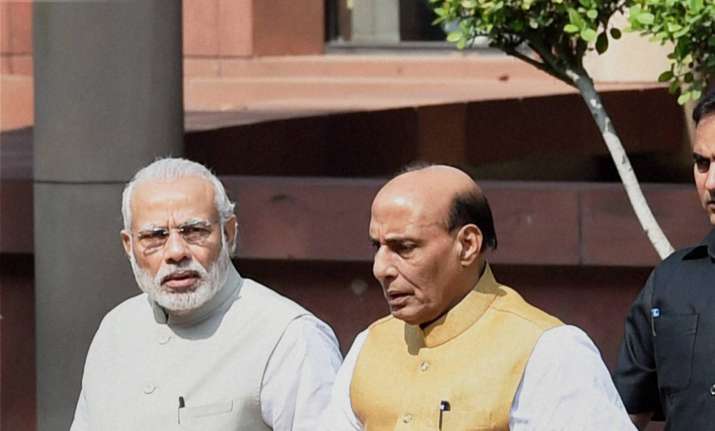 PM Modi With Rajnath Singh