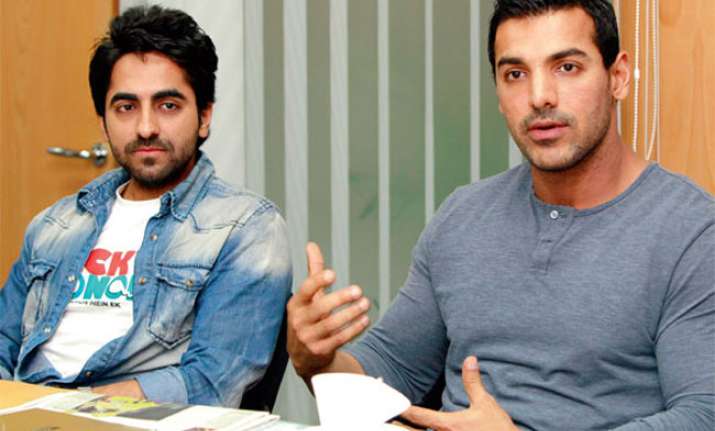 Ayushmann Khurrana with John Abraham