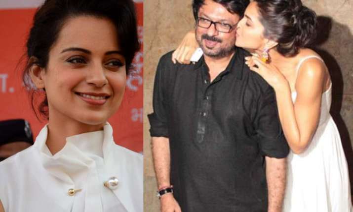 Kangana Ranaut, Sanjay Leela Bhansali and Deepika Padukone