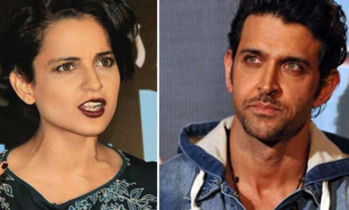 Kangana Ranaut and Hrithik Roshan