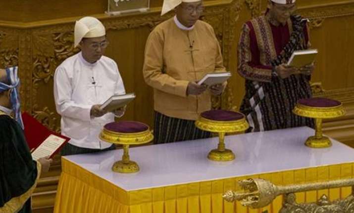 Htin Kyaw sworn in as Myanmar's President