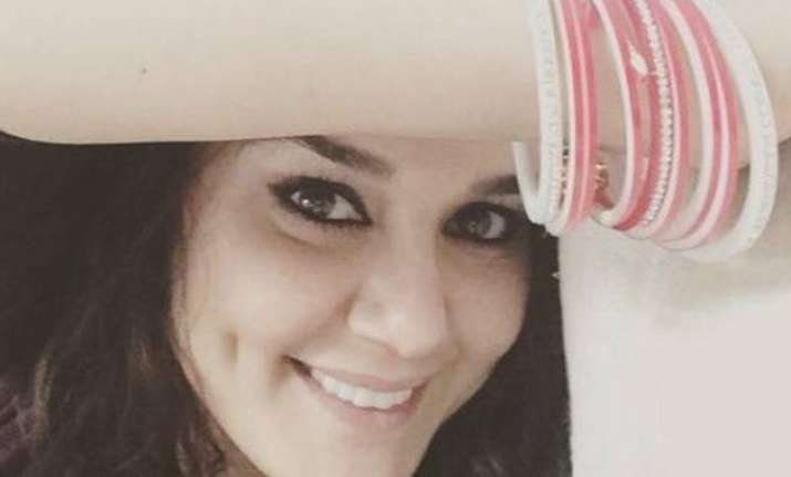 Preity Zinta with a choora