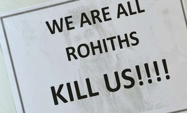 Rohith Vemula protest in Hyderabad