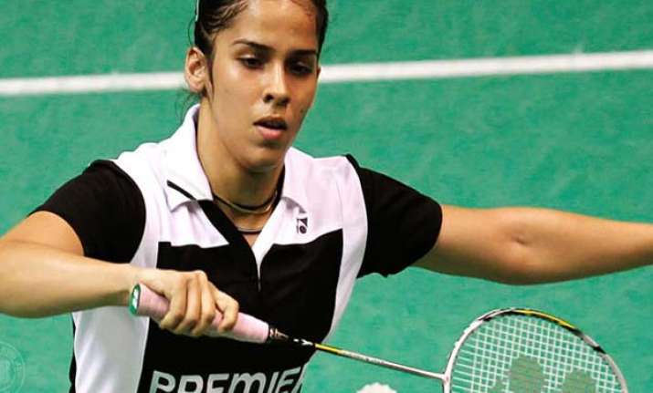 Indian shuttlers Saina Nehwal registered fighting victory