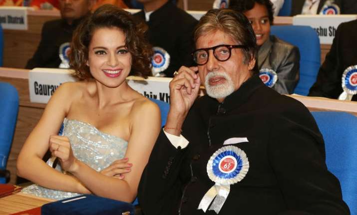 Amitabh Bachchan requests Kangana Ranaut to recommend his name in her