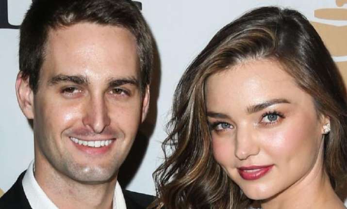 Evan Spiegel and Model Miranda Kerr