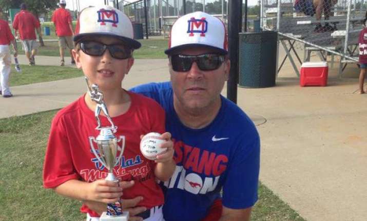 Sean Copeland, 51, and his 11-year-old son, Brodie