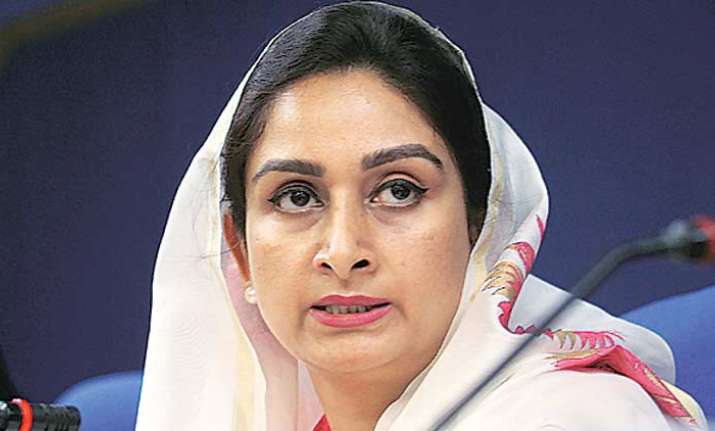 Harsimrat Kaur Badal, Union Minister for Food Processing