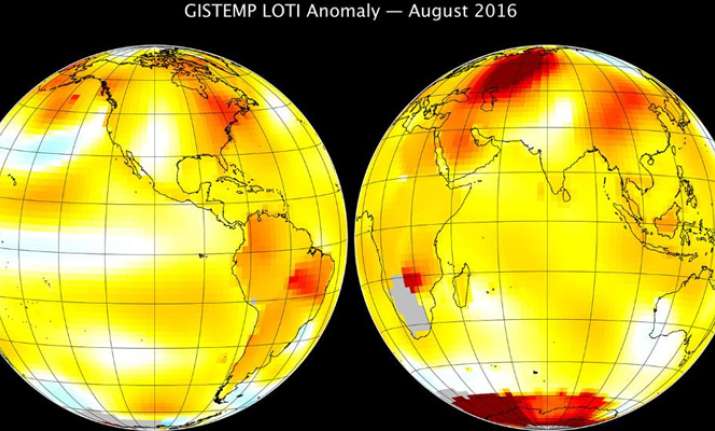 Earth witnesses hottest August 2016