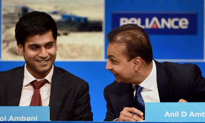 Anil Ambani with his son Jai Anmol Ambani