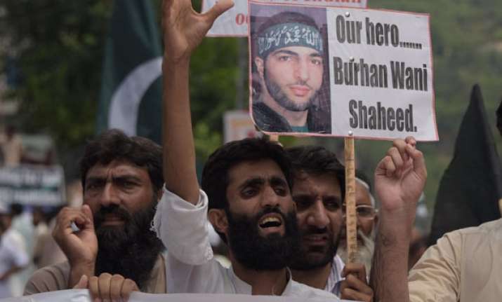 Burhan Wani’s supporters