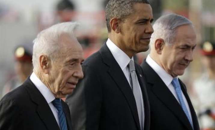Peres with Obama