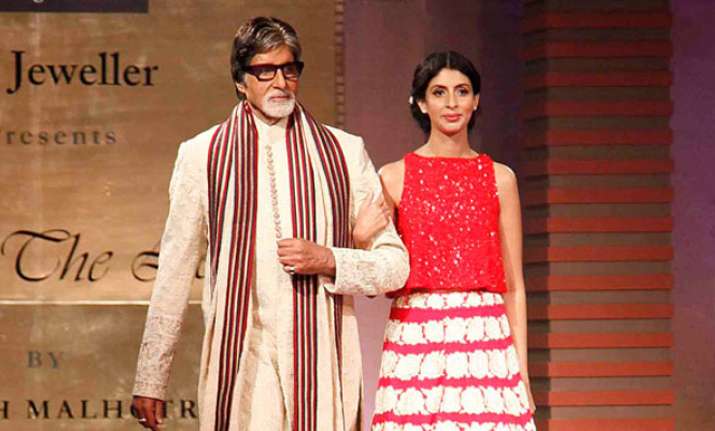 Shweta Bachchan and Amitabh Bachchan