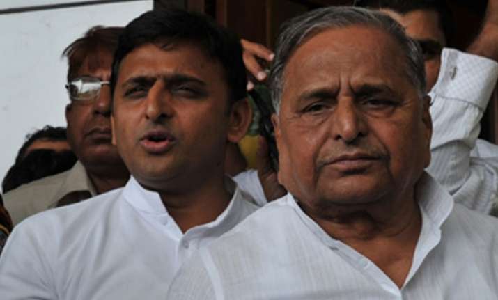 Akhilesh Yadav and Mulayam Yadav