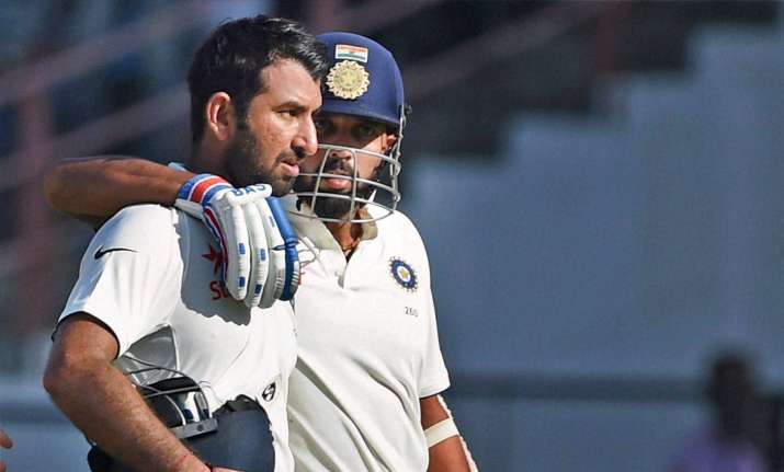 Murali Vijay and Cheteshwar Pujara hit centuries on Day 3