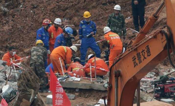 China construction site collapse