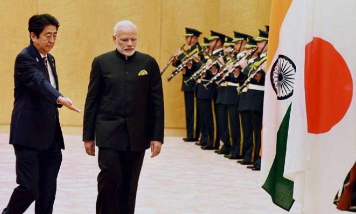 PM Modi with Japanese PM Shinzo Abe