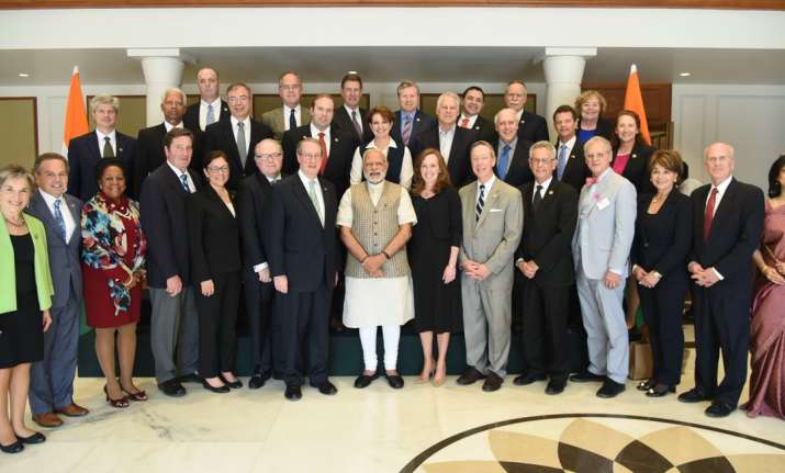 A US Congressional Delegation met PM Narendra Modi today.