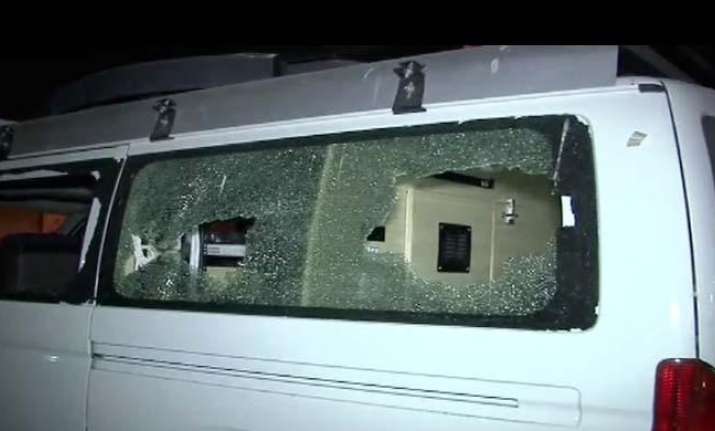 The Samaa TV van that was attacked by militants killing one