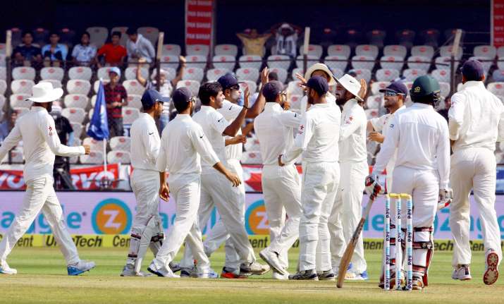 Hyderabad Test, day 4: India set Bangladesh a target of 459