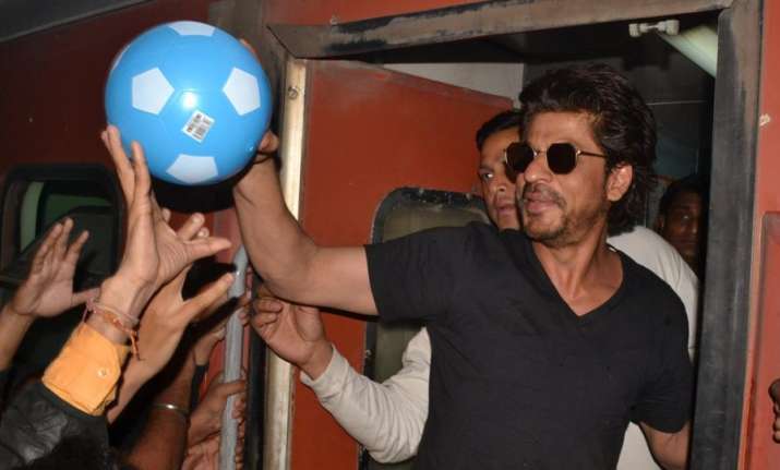 Shah Rukh Khan during his promotional tour of Raees