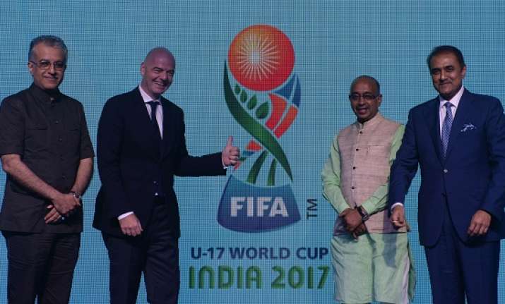 A file image of logo unveiling ceremony for the FIFA U-17