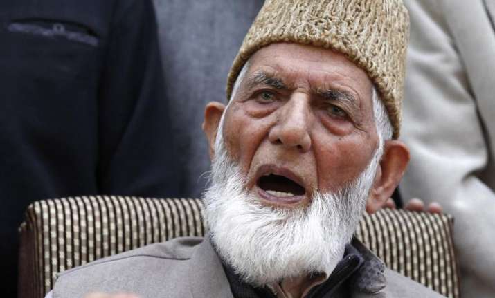 Hurriyat leader Syed Ali Shah Geelani