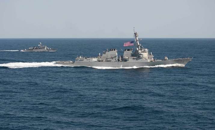 US warship near South China Sea island 'serious