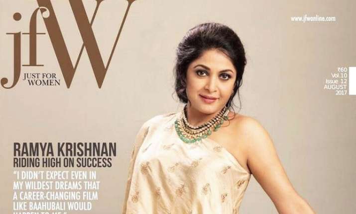 Baahubalis Sivagami Aka Ramya Krishnan Poses For A Magazine Cover Pic