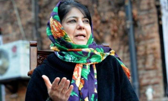 Mehbooba Mufti urges Kashmiri youth to shun guns and stones