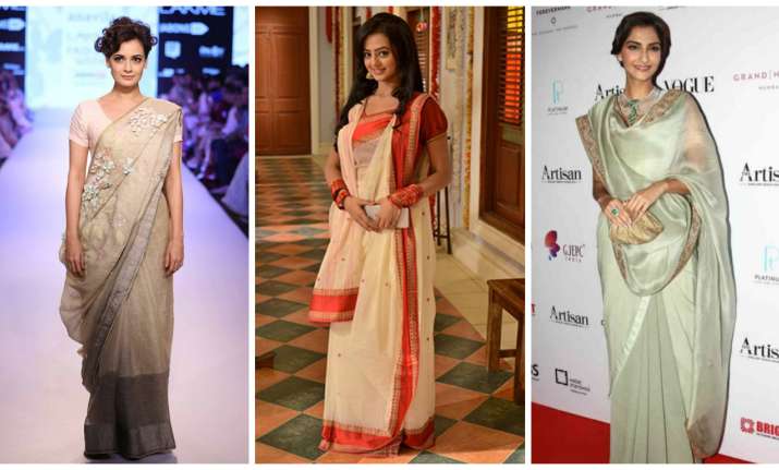 This Navratri, glam up with different sari drapes like bengali, dhoti ...