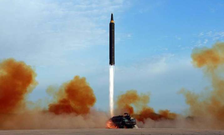 This undated file photo distributed by the North Korean