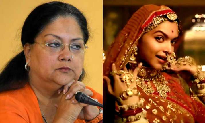 Vasundhara Raje writes a letter to the centre on Padmavati