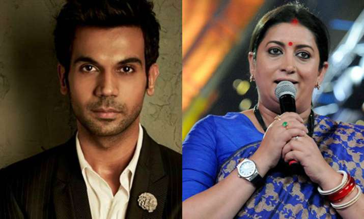 Rajkummar Rao and Smriti Irani