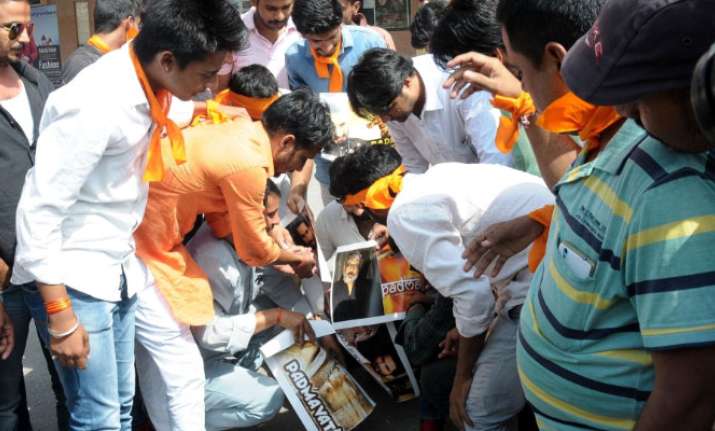 Padmavati row: Protests turn violent as Karni Sena members