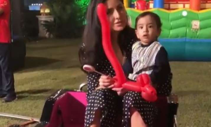 Katrina Kaif with Ahil at Adira's birthday party