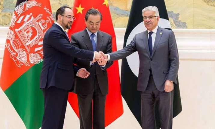 Foreign Ministers of Pakistan, Afghanistan and China at the