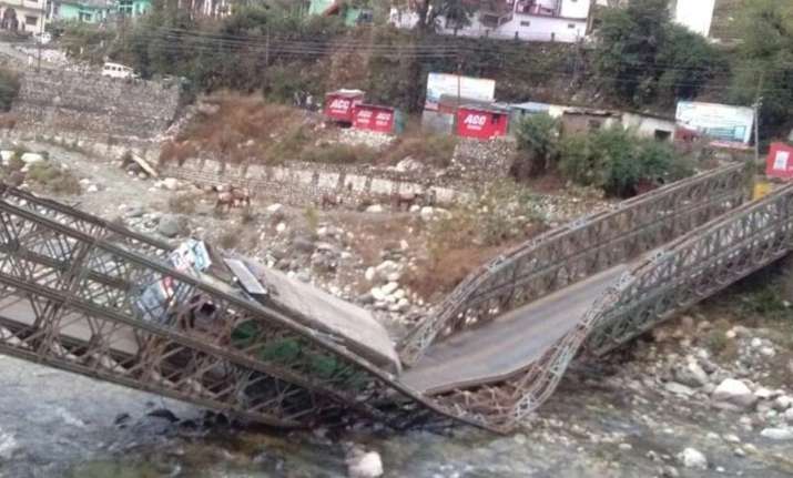 The makeshift Gangotri bridge collapsed around 6 am when