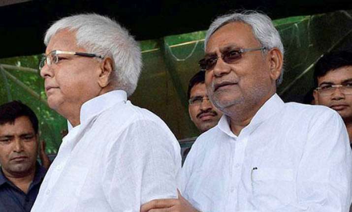 File photo of RJD chief Lalu Yadav and Bihar Chief Minister