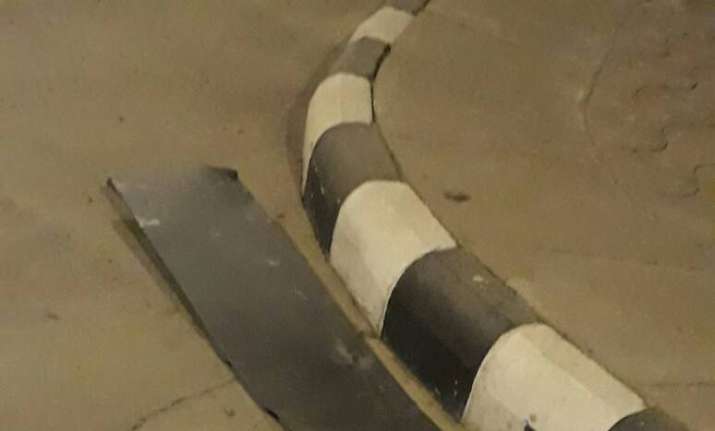 India TV exclusive pics-Rocket lands in the Indian Embassy