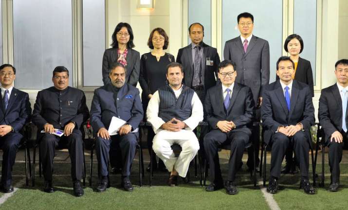 Congress president Rahul Gandhi meets delegation of