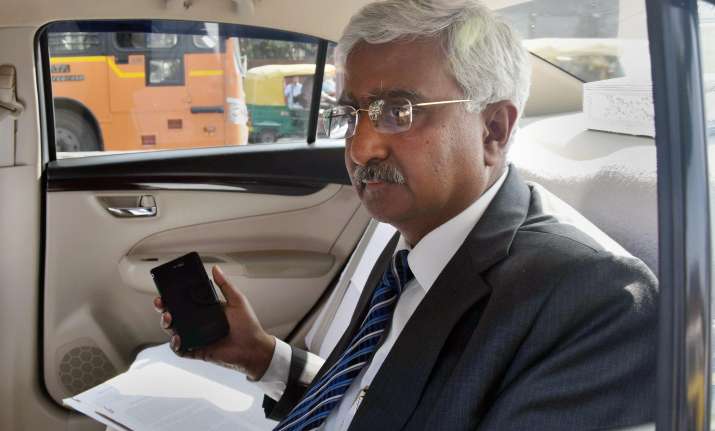 Delhi chief secretary Anshu Prakash after meeting Lt