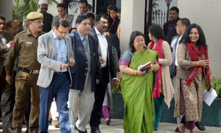 IAS Association Secretary Manisha Saxena, along with other
