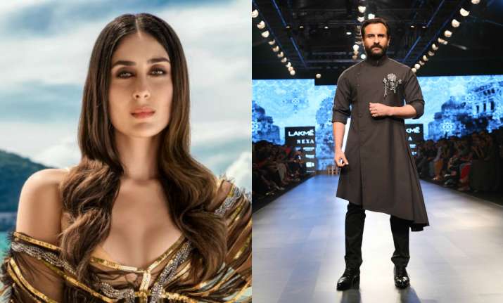 Saif Ali Khan at LFW and Kareena Kapoor
