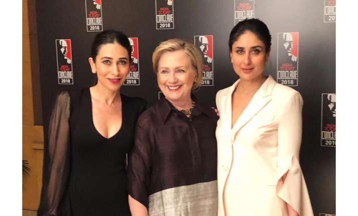 Kareena Kapoor Khan, Karisma Kapoor, Hillary Clinton