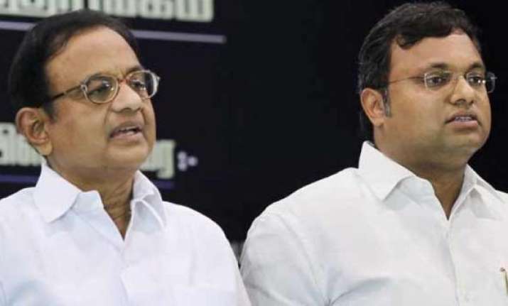 File photo of former Union minister P Chidambaram with his