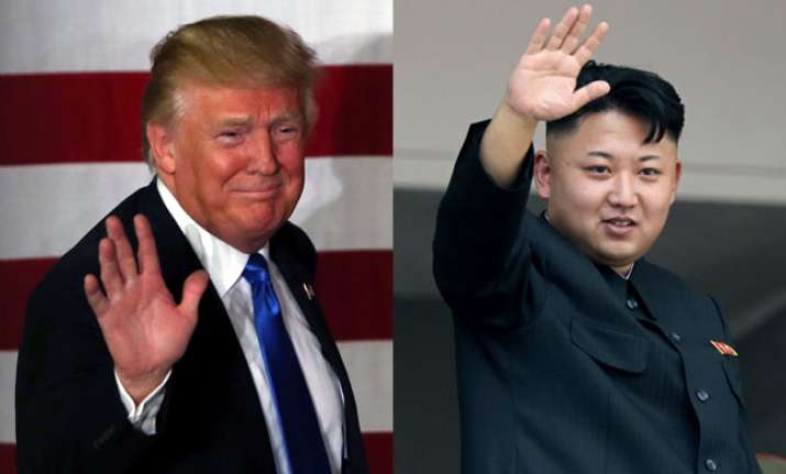 US President Donald Trump with North Korean dictator Kim