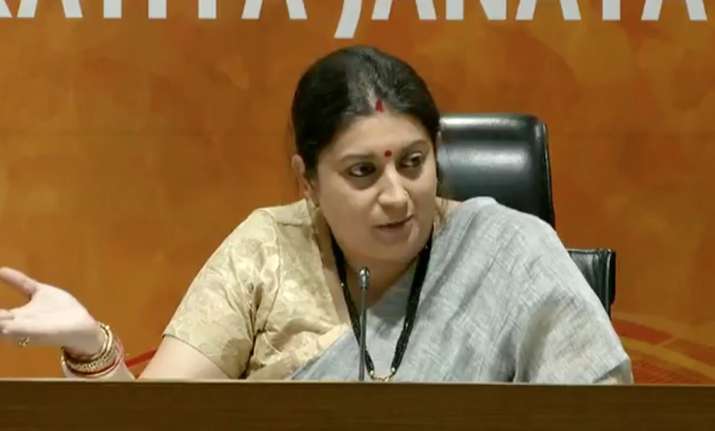 BJP leader Smriti Irani levies fresh graft charges against